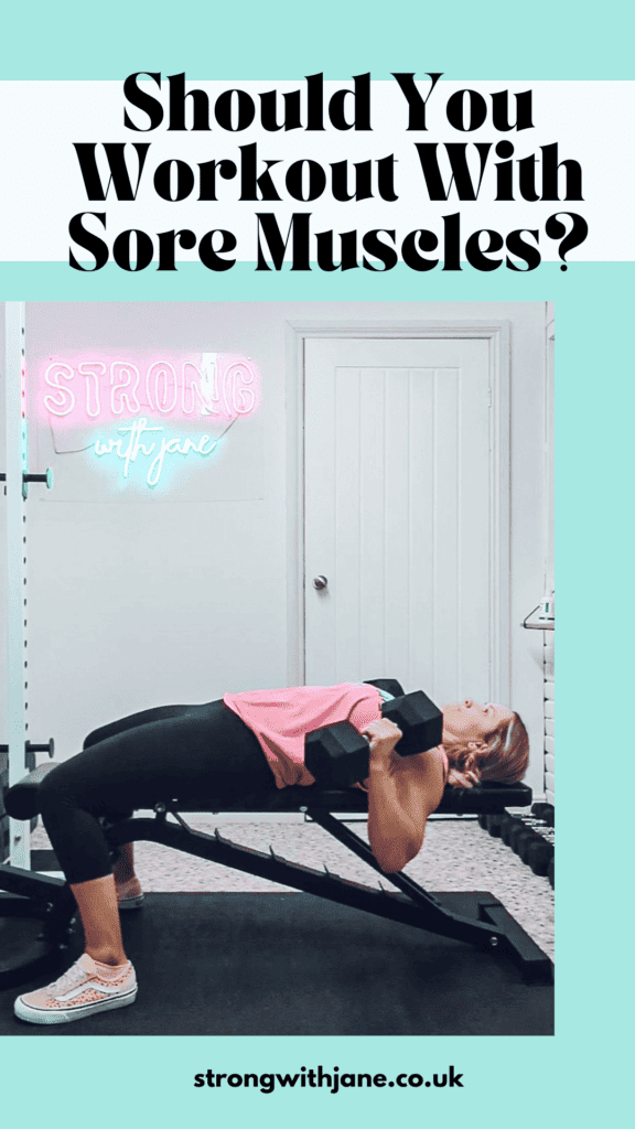 should you workout with DOMs and sore muscles